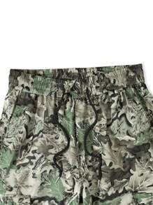 Manfinity EMRG Pantalones Largos Casuales Y De Moda Con Estampado De Camuflaje Para Hombres