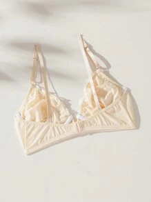 SHEIN Sutien de damă în formă de inimă brodat mozaic