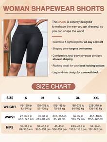 女性時尚簡約黑色PU褲，萬用款 - 黑色 - 查看 3