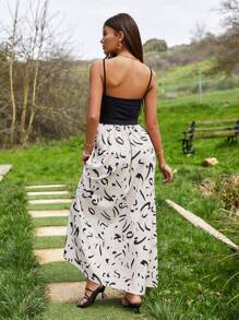 RueChic Linen  Effect Women Maxi Dress - White - View 2