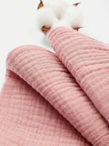 SHEIN Cô Gái Trẻ Viền Ruffle Lỗ khóa trở lại Áo sơ mi - Hồng - Xem 3