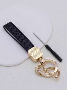 Party 2pcs Rhinestone Decor Keychain Car Accessories Bag Charm School Cute Goth Y2k Halloween Accessories Teachers Day Christmas Gift Ideas Bag Accessories Lanyards With Id Holder Car Accessories Bag Charms