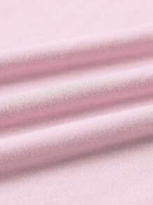 INAWLY Áo thun hở vai dáng rộng cỡ lớn in hình rồng Trung Quốc và khẩu hiệu, áo thun họa tiết mùa hè cho nữ - Hồng - Xem 5