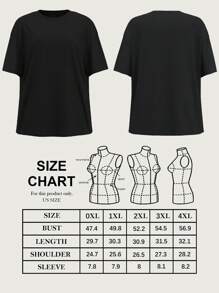 Comfortcana Plus Size Casual David Head Pattern Loose Round Neck Short Sleeve T-Shirt For Women, Summer Suitable For Going Out