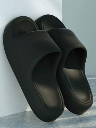 Summer New Style Fashion Simple And Niche Men's And Women's Home Slippers, Daily Casual And Versatile. Thick Sole, Breathable, Soft And Comfortable. EVA Material, Bathroom-Specific, Non-Slip, No Odor, Antibacterial, Foot Protection, Quick-Drying | Super Buffer | Suitable For Beach/Outdoor Street/Indoor Bedroom, Bathroom, Etc.[It Is Recommended To Order One Size Larger For More Comfort.]