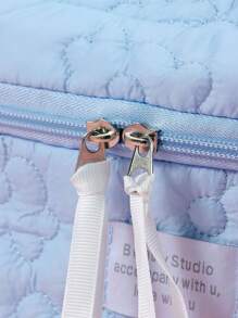 1个蓝色花卉绗缝鱼云化妆包，时尚休闲大容量便携拉链化妆包，旅行度假必备化妆包，可收纳卫生巾、卫生棉、有线耳机、耳塞、头戴式耳机、充电器、口红、化妆品、香水、护肤品和美容产品，家居装饰，适合妈妈、女性、护士、学生、女学生、钥匙等，节日礼物，化妆旅行洗漱收纳包，必备礼品，拉链配件，美甲包，房间装饰，包包，梳妆配件，化妆包，化妆袋，化妆包，化妆包，化妆包，化妆包，化妆品收纳包，化妆包，旅行，化妆包，包，梳妆台，化妆包，旅行必备，化妆包，化妆包，包，旅行必备，梳妆台配饰、小型化妆包、女士礼物、圣诞礼物、女士礼物创意 - 藍色 - 查看 6