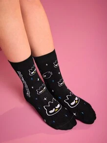 HELLO KITTY AND FRIENDS | SHEIN 3雙中筒吸汗柔軟襪子 - 彩色 - 查看 5