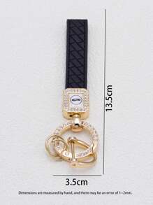 Party 2pcs Rhinestone Decor Keychain Car Accessories Bag Charm School Cute Goth Y2k Halloween Accessories Teachers Day Christmas Gift Ideas Bag Accessories Lanyards With Id Holder Car Accessories Bag Charms