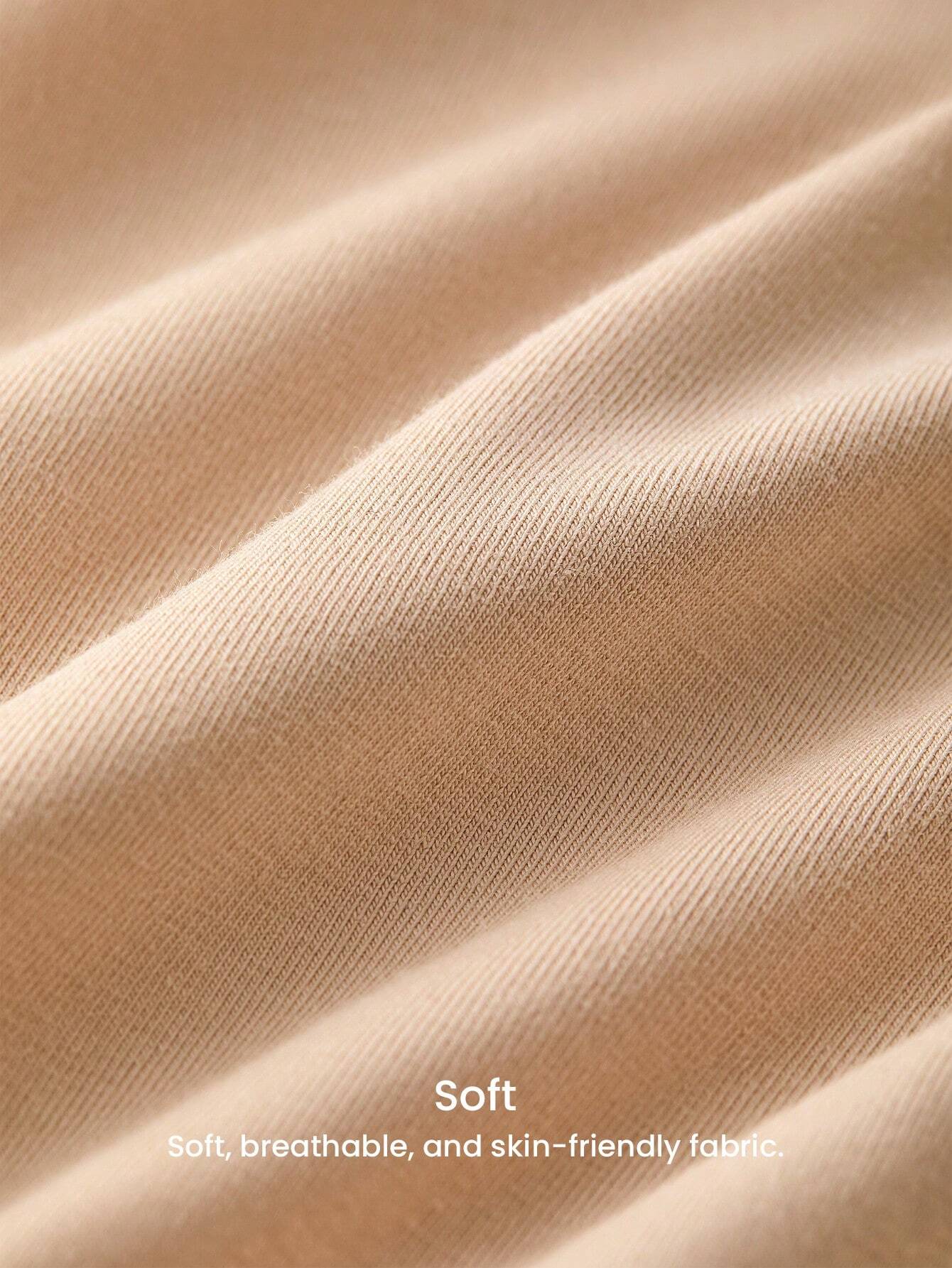 3er-Pack luftige Baumwoll-Basics Damen Unterwäsche Höschen Set mit hoher Taille - Komplett nude, auch geeignet für Teenager, Junge und Kind