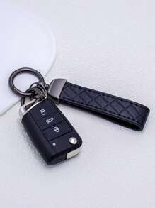 1pc Unisex Black/White/Red/Pink/Orange Zinc Alloy Simple Style Leather Keychain Pendant Suitable For Various Keys And Car Key Chains Casual Car Accessories Bag Charm School Cute Goth Y2k Christmas Gift Ideas Bag Lanyards With Id Holder Car Accessories Bag Charms