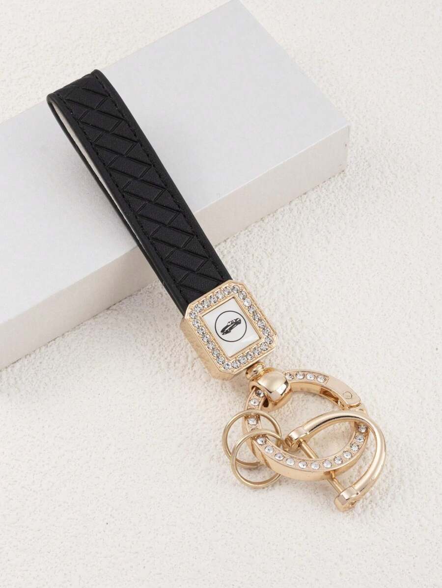 Party 2pcs Rhinestone Decor Keychain Car Accessories Bag Charm School Cute Goth Y2k Halloween Accessories Teachers Day Christmas Gift Ideas Bag Accessories Lanyards With Id Holder Car Accessories Bag Charms