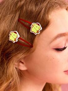 HELLO KITTY AND FRIENDS | SHEIN 6pcs Cute Hair Clips Suitable For Daily Wear And Outdoor Outfits