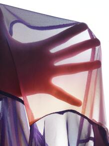 Israel Jasso Body transparente con escote en V profundo y estampado, diseño para mujer, para otoño, vacaciones y festivales