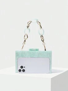 MOTF PREMIUM Bolso Cruzado Con Patrón De Mármol Para Mujer - Verde - Ver 4