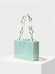 MOTF PREMIUM Bolso Cruzado Con Patrón De Mármol Para Mujer - Verde - Ver 3