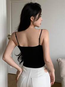 DAZY Seamless Strapless Bra With Removable Pads And Adjustable Thin Straps For All Seasons, Workout - Black - View 2