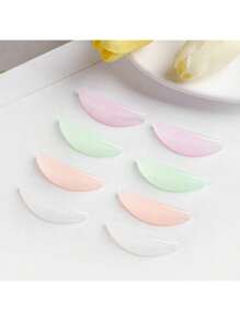 BLACKWINGS 4pairs Reusable Eyelash Lifting Kit, Lash Perm Pad, Silicone Lifting Pads, Eyelash Curlers, Applicator, Lash Aids - Multicolor - View 4