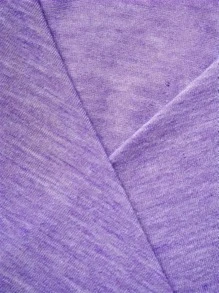 Conjunto de 2 piezas para primavera/verano de mujer elegante con top estampado floral con nudo y vestido de tirantes con volante en el dobladillo - Morado - Ver 5