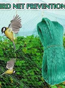 1入組花園植物防護網綠色防鳥網蔬果防鳥網防蟲網葡萄保護網植物病蟲害屏障蝉网保护果树、蓝莓、灌木、蔬菜免受鸟、鹿、松鼠等侵害。尺寸：2x5m/78.74x196.85in - 綠色 - 查看 4