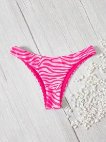 Swim Vcay 女性夏季海灘隨機圖案泳衣比基尼下褲