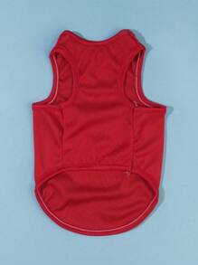 PETSIN Amateur 98 Red Sports Style Printed Pet Vest 1pc - Multicolor - View 6