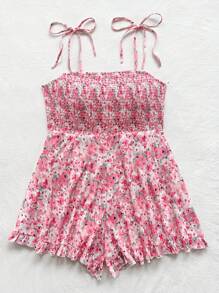 Soleia Plus Size Women Fashionable Summer Holiday Style Printed Jumpsuit - Multicolor - View 3