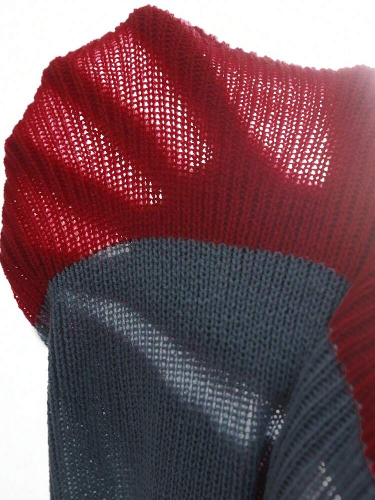 Women's Color Blocking Strapless Sweater Dress