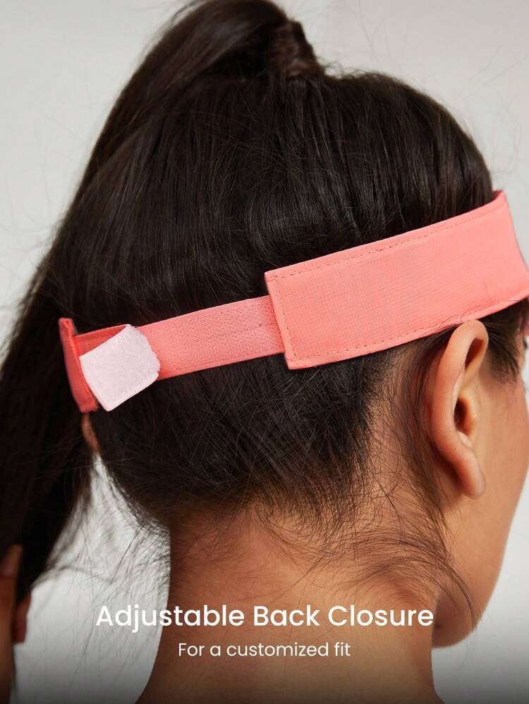 Sun Visor Sweatband With Reflective Logo Tennis Golf Daily