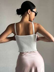 DAZY Women Sleeveless Knit Top With Side Slit