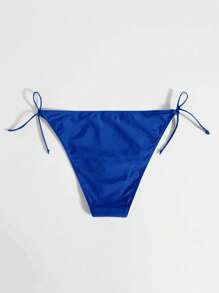 SHEIN Swim Ladies' Summer Beach Solid Color Simple Style Bikini Bottom