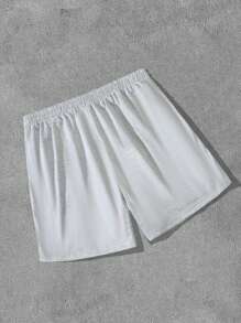 Manfinity Roghcode Quần short chạy bộ rút dây in họa tiết Los Angeles dành cho nam - Màu Xám nhạt - Xem 3