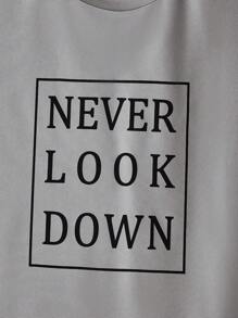 Manfinity RebelGame Men  Simple Printed Knitted Short Sleeve Top And Bottom Set - Light Grey - View 5