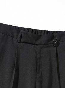 Manfinity Mode Men Slant Pocket Suit Pants - Black - View 3