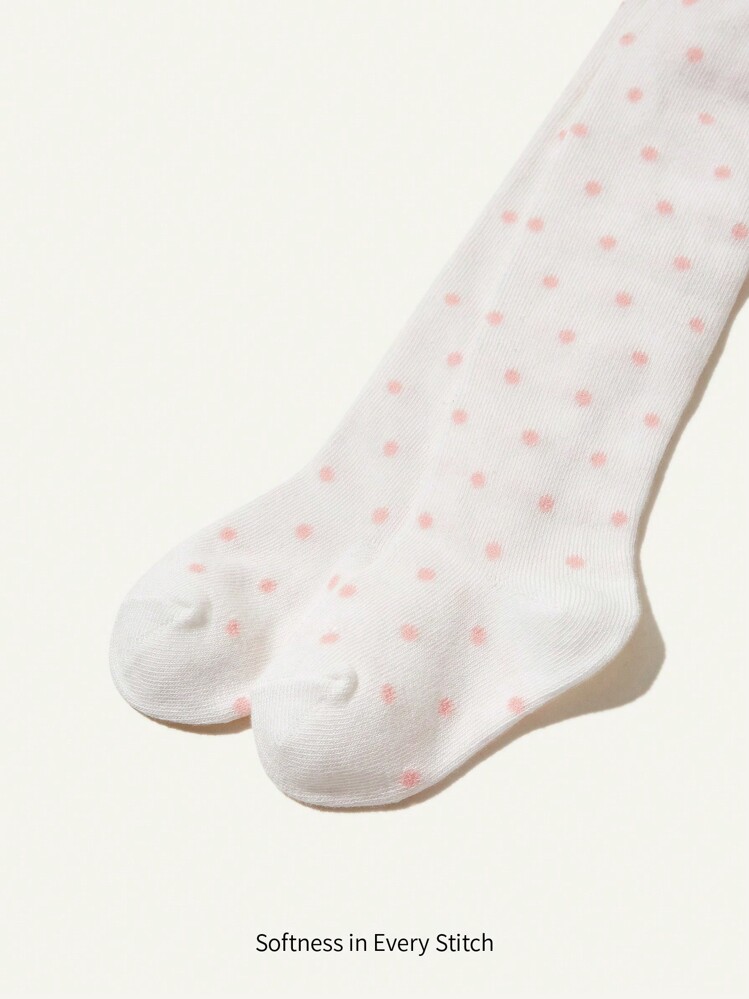 Cozy Pixies 1 Pieza Medias Blancas Con Lunares, Adecuado Para Combinar Con Ropa - Multicolor - Añade 2