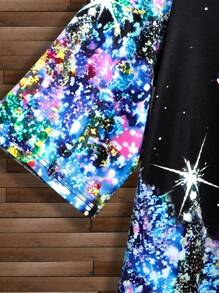 EMERY ROSE Camiseta Estampada Con Cuello En V Talla Grande