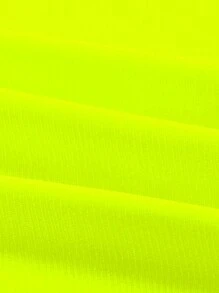 Swim Vcay Summer Beach Women Solid Color Simple Ruched Knot Side Cover Up Skirt - Yellow - View 3