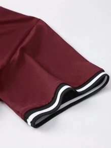 4pcs/Set Men's Summer Polo Shirts, Contrast Trim Short Sleeve Casual Sports Tops, For Golf - Multicolor - View 8