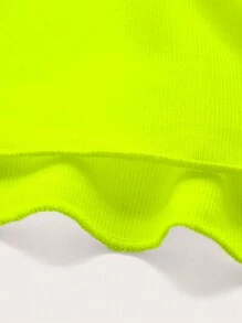 Swim Vcay Summer Beach Women Solid Color Simple Ruched Knot Side Cover Up Skirt - Yellow - View 4