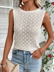 Breezaya Women Sleeveless Knitted Sweater Vest