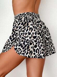 Swim Vcay 2025 女士高腰豹纹比基尼泳裤 夏季 - 彩色 - 查看 4