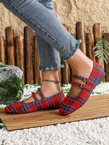 Giày Đế Xuồng Nữ Màu Đỏ, Giày Đế Bằng Thời Trang Và Thông Thường Cho Ngày Hẹn Hò, Giày Da Nữ Thanh Lịch - Nhiều màu - Xem 6