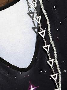 EMERY ROSE Camiseta Estampada Con Cuello En V Talla Grande