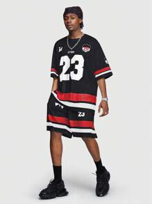 ROMWE MEN Street Life Men Sports T-Shirt Set Of Two, Suitable For Spring And Summer Seasons - Black - View 1