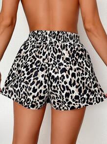 Swim Vcay 2025 女士高腰豹纹比基尼泳裤 夏季 - 彩色 - 查看 3