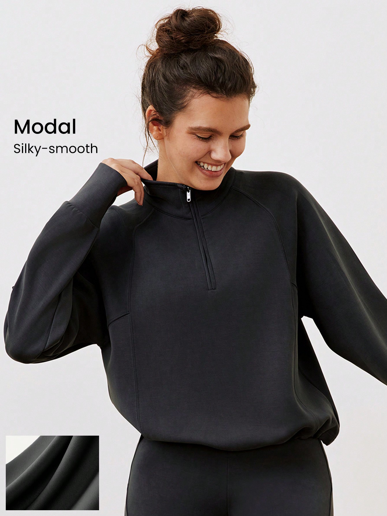 トップス COTTON SILK LOOSE SILHOUETTE PULLOVER COTTON SILK LOOSE SILHOUETTE PULLOVER