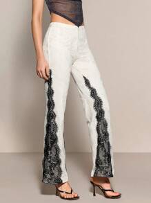SHEINNeu Women's Summer  Lace Pants
