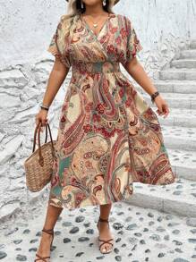 Breezaya Đầm Maxi In Hình Cỡ Lớn Cho Nữ Trang Phục Nữ - Nhiều màu - Xem 2