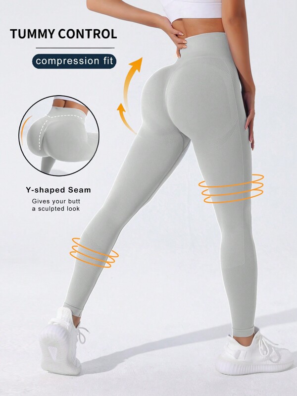 Easithlete Leggings deportivos de alta elasticidad sin costuras para mujer