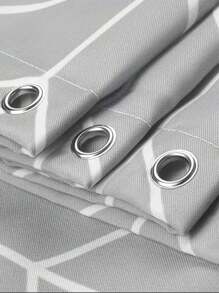 ستارة حمام سميكة ذات لون رمادي داكن بتصميم نوردي بسيط، مقاومة للماء ومانعة للعفن، لاستخدامها كحاجز للحمام/ديكور النافذة، ديكور منزلي للحمام، ديكور الخريف، اكسسوارات الحمام، عودة إلى المدرسة - رمادي - مشاهدة 7