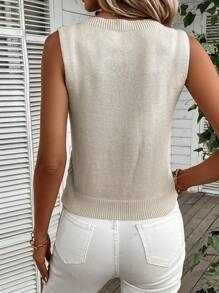 Breezaya Women Sleeveless Knitted Sweater Vest